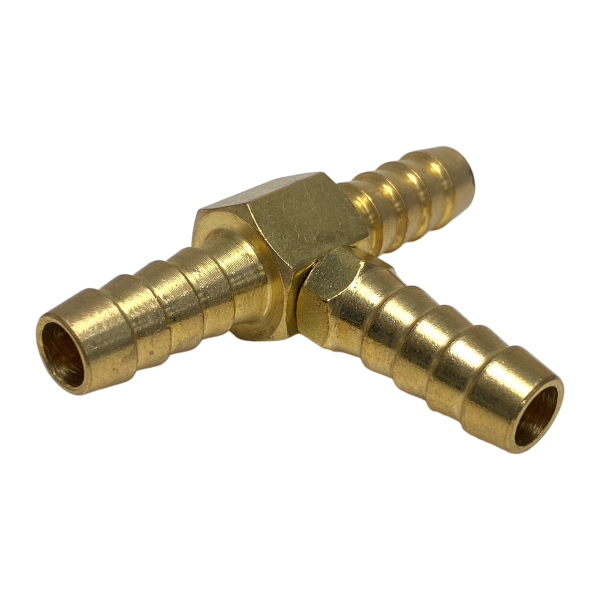 Emenda Tee Te Latão Para Mangueira 1/2 13mm Ar Agua Gás