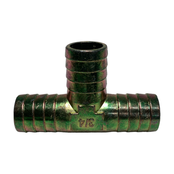 Emenda Tee Te Aço Para Mangueira 3/4 19mm Ar Agua Gás