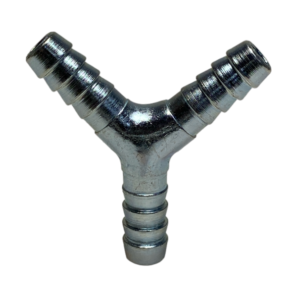 Emenda em Y Aço Para Mangueira 5/16 8mm Conexão União Ar Gás