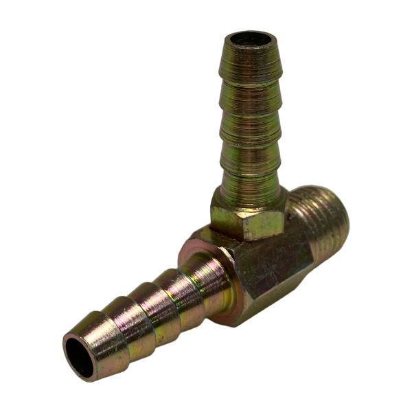 Espigão Espiga 2 Saídas Aço Rosca Macho 1/4 X Mangueira 5/16