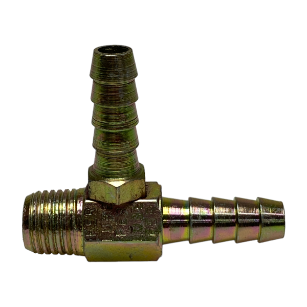 Espigão Espiga 2 Saídas Aço Rosca Macho 1/4 X Mangueira 5/16