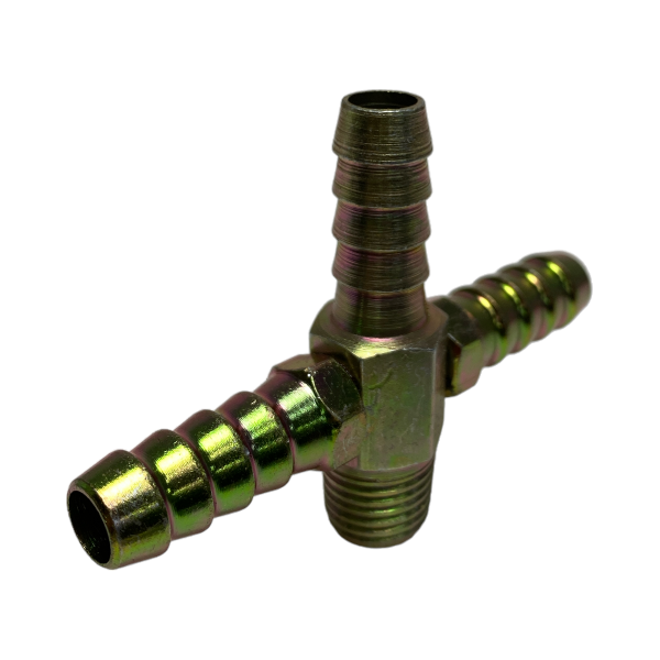 Espigão Espiga 3 Saídas Aço Rosca Macho 1/4 X Mangueira 3/8