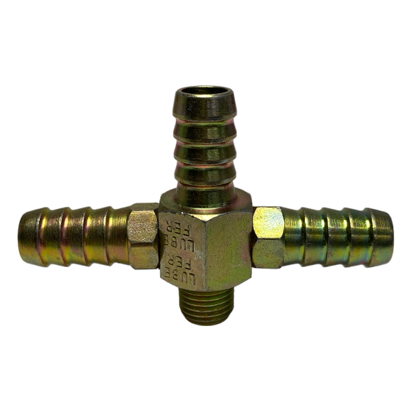 Espigão Espiga 3 Saídas Aço Rosca Macho 1/4 X Mangueira 1/2