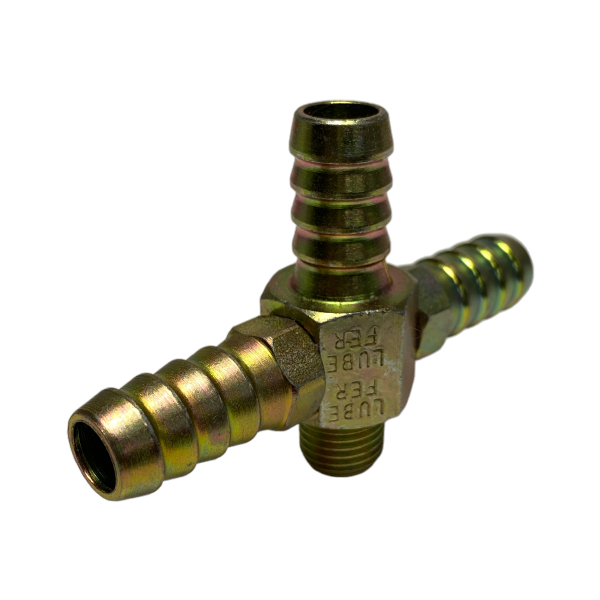 Espigão Espiga 3 Saídas Aço Rosca Macho 1/4 X Mangueira 1/2