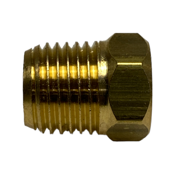 Plug Cap Bujão Latão Macho 1/4 Rosca NPT Roscável Tampão