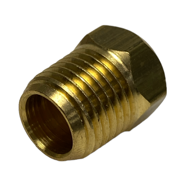 Plug Cap Bujão Latão Macho 1/4 Rosca NPT Roscável Tampão