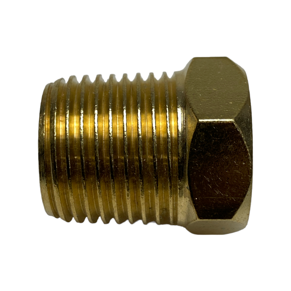 Plug Cap Bujão Latão Macho 1/2 Rosca NPT Roscável Tampão