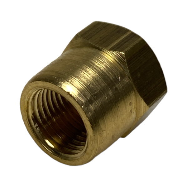 Plug Cap Bujão Latão Fêmea 1/8 Rosca BSP Roscável Tampão