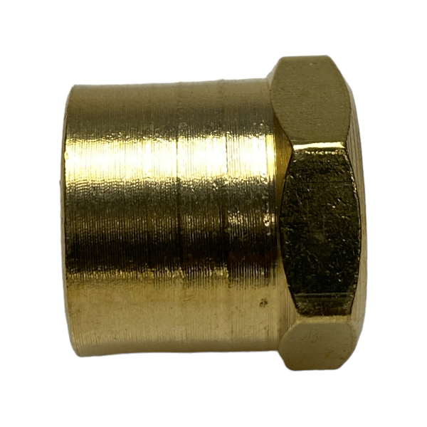 Plug Cap Bujão Latão Fêmea 3/8 Rosca BSP Roscável Tampão