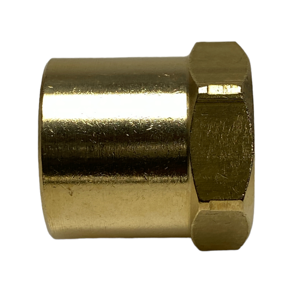 Plug Cap Bujão Latão Fêmea 1/2 Rosca BSP Roscável Tampão