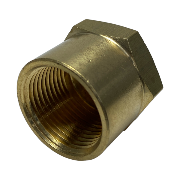 Plug Cap Bujão Latão Fêmea 3/4 Rosca BSP Roscável Tampão