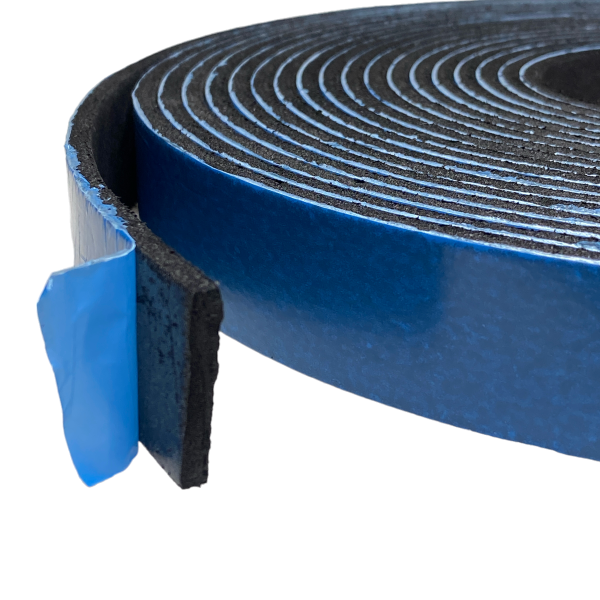 Fita Borracha Eva Adesiva Para Vedação Fresta 05x30mm 10mt