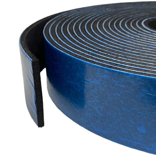 Fita Borracha Eva Adesiva Para Vedação Fresta 05x50mm 10mt