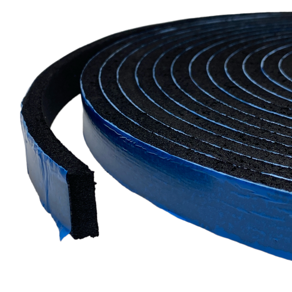 Fita Borracha Eva Adesiva Para Vedação Fresta 08x20mm 10mt