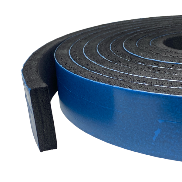 Fita Borracha Eva Adesiva Para Vedação Fresta 12x45mm 10mt