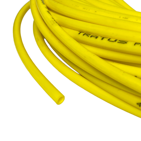 Mangueira Tubo Pneumática Pu 4mm Poliuretano Amarela 3mt