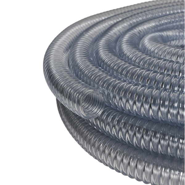 Mangueira Conduite Corrugada Vacuo Ar Cristal 22mm 7/8 1mt