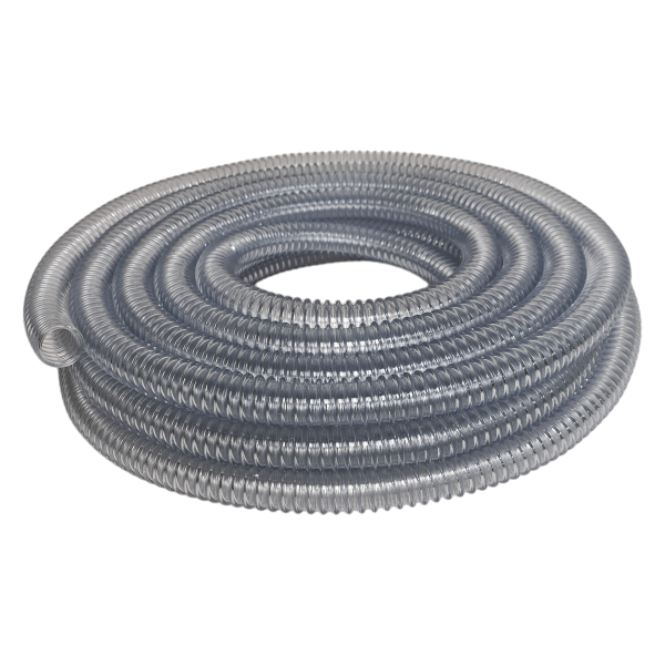 Mangueira Conduite Corrugada Vacuo Ar Cristal 22mm 7/8 1mt