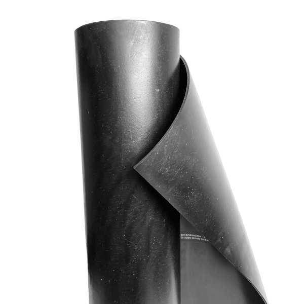 Piso Lençol Manta de Borracha Lisa 3mm 1,00 x 1,20mt