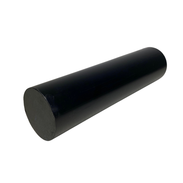 Barra Tarugo de Nylon Tecnil 20mm Preta Redonda 500mm