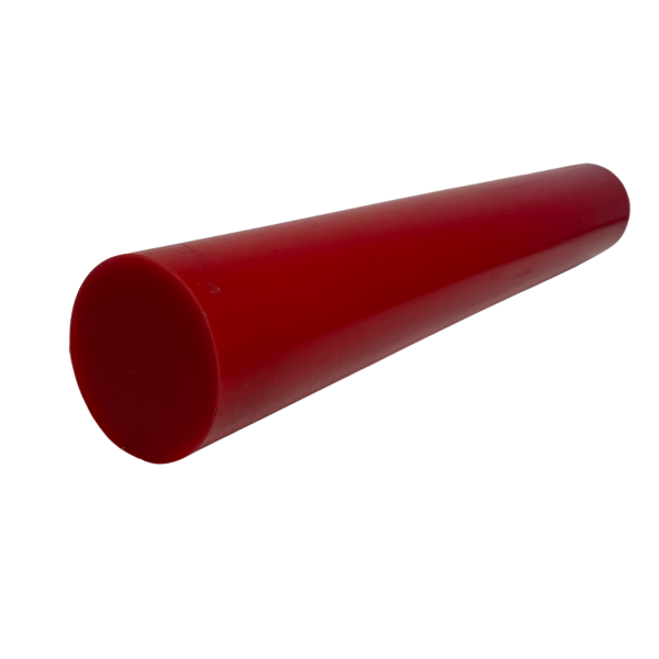 Barra Tarugo de Pu Poliuretano Vermelho 80SH 65mm x 300mm
