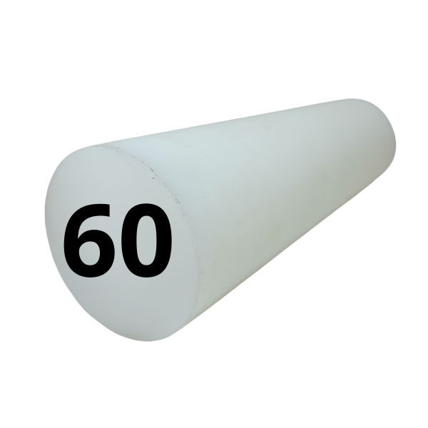 Barra Tarugo de Teflon PTFE 60mm Alta Temperatura 200mm