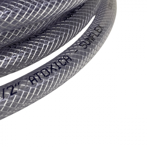 Mangueira Atóxica Alimentícia 3/8 10mm Trançada PT250 1mt