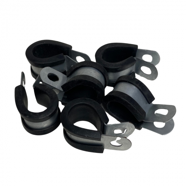 Abraçadeira Aço Emborrachada Suporte Com Borracha 16mm 1un