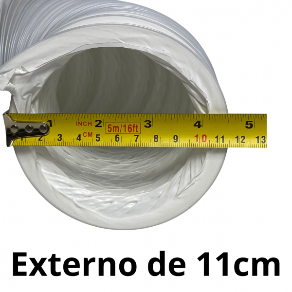 Duto Flexível Ar Condicionado Portátil Secadora 100mm 3mt