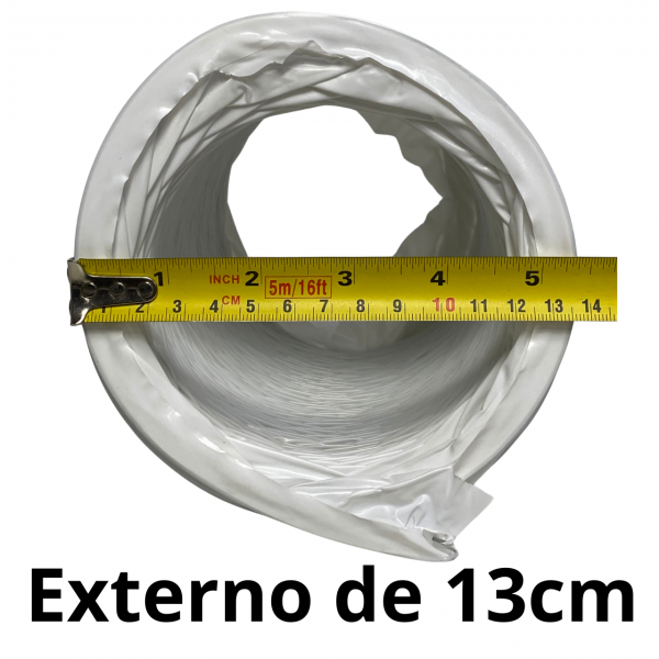 Duto Flexível Exaustão Ar Condicionado Portátil 125mm 3mt