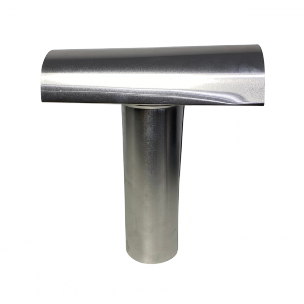 Chapéu Chaminé T Para Duto de Alumínio Coifa Aquecedor 126mm