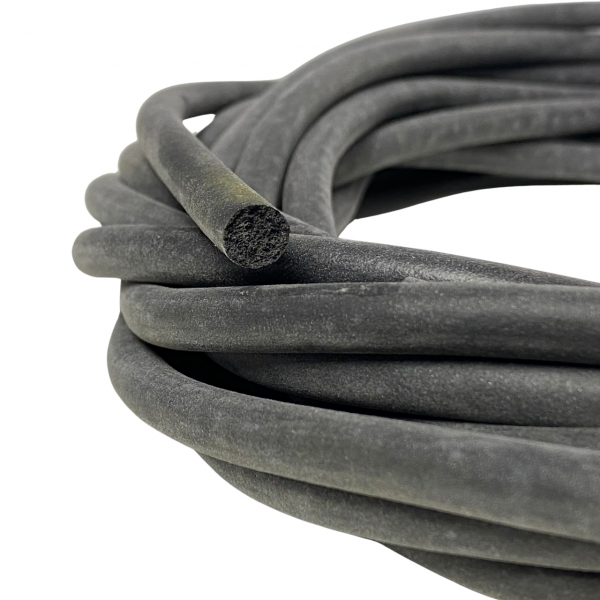 Cordão de Borracha para Vedação Macio Esponjoso 7mm 10mt
