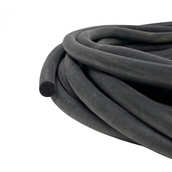 Cordão de Borracha para Vedação Macio Esponjoso 8mm 2mt