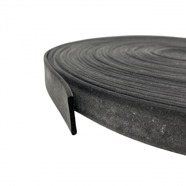 Perfil de Borracha 3x20mm Para Vedação Esponjosa Macia 10mt