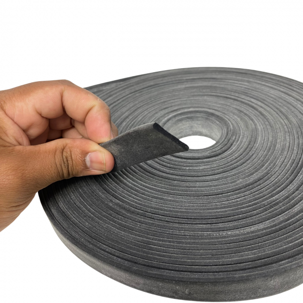 Perfil de Borracha 3x30mm Para Vedação Esponjosa Macia 4mt