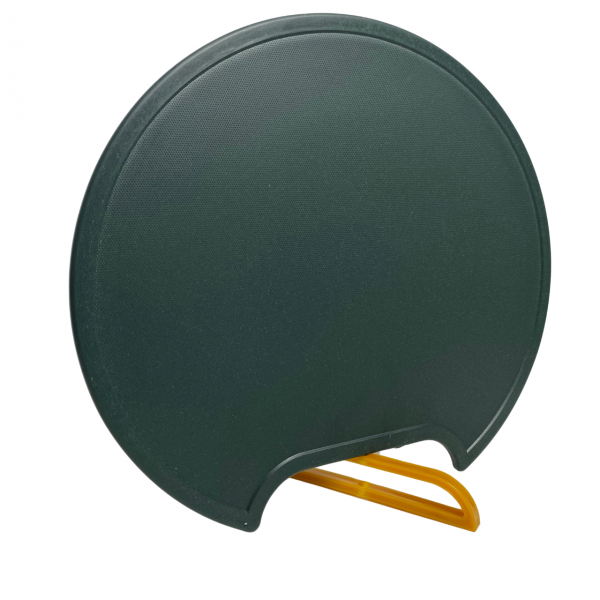 Tábua de Carne Plástica Alça Canaleta Oval 35x30cm 8mm