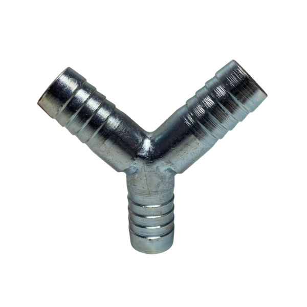 Emenda em Y Aço Para Mangueira 3/4 19mm Conexão União Ar Gás