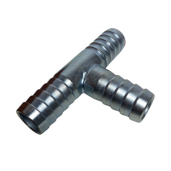 Emenda em Tee Te Aço Para Mangueira 1 Pol 25mm Ar Agua Gás