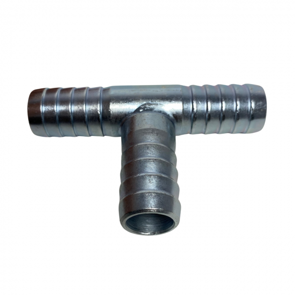 Emenda em Tee Te Aço Para Mangueira 1 Pol 25mm Ar Agua Gás