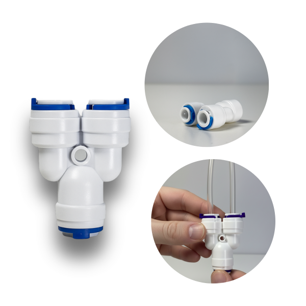 Emenda Para Filtro em Y Conector Engate Rápido Água 5/16 8mm
