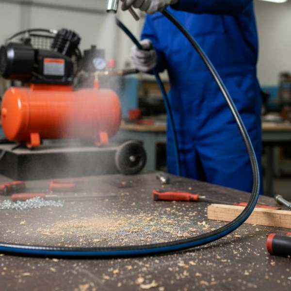 Mangueira Emborrachada Compressor Ar 1/4 6mm 300psi 30mt