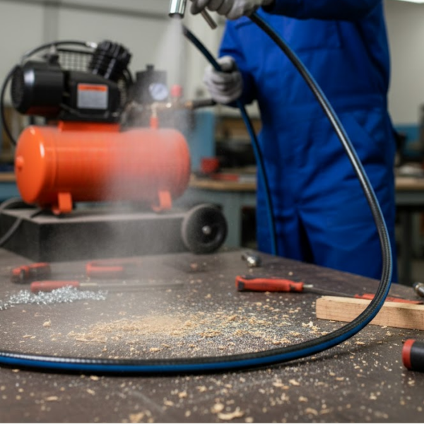 Mangueira Emborrachada Compressor Ar 3/8 10mm 300psi 10mt