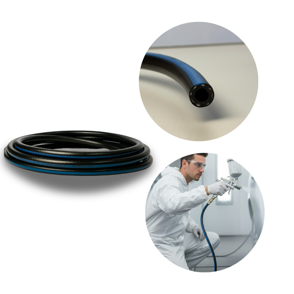 Mangueira Emborrachada Compressor Ar 1 Pol 25mm 300psi 2mt