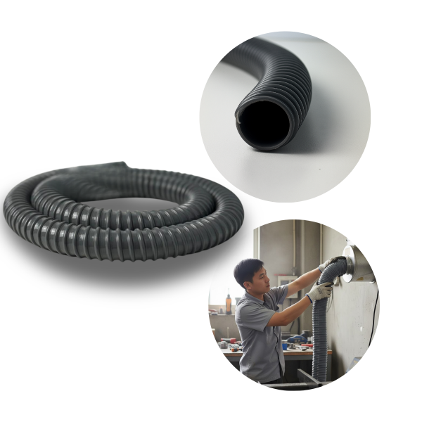 Mangueira Conduite 3 Pol 75mm Exaustor Sucção Aspirador 3m