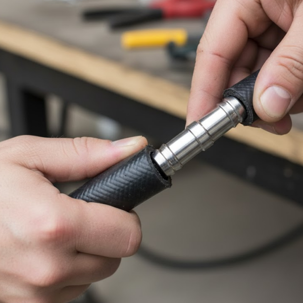 Emenda União de Aluminio 1/2 13mm para Mangueira Ar Água Gás