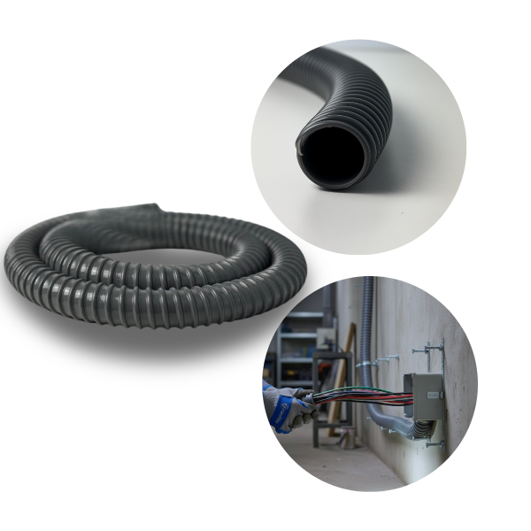 Mangueira Conduite 1.1/4 Pol 32mm Exaustor Sucção Aspirador 10m