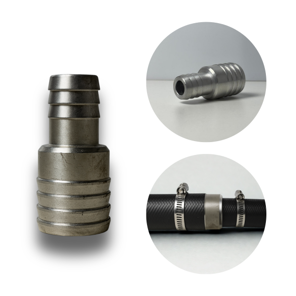 menda Redução Alumínio 1/2 x 3/4 13x19mm Mangueira Ar Água