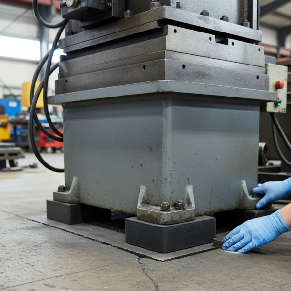 Calço Borracha Maciço Anti Vibração Amortecedor 100x100x10mm