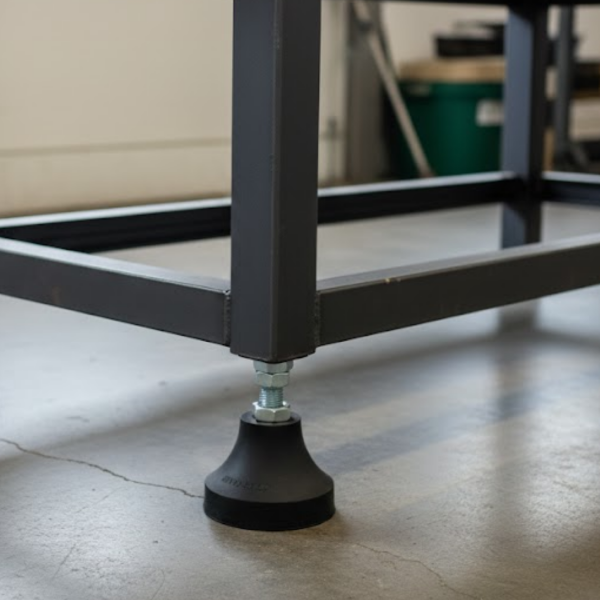 Sapata Pé Nivelador Vibra Stop Calço de Borracha Nº1 5/16