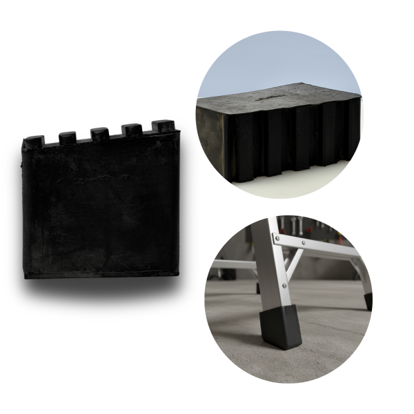 Pé Ponteira Sapata Escada de Alumino Encaixe Externo 28x65mm